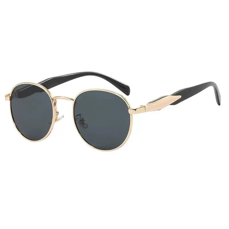 Premium Oval Frame Sunglass with Leather Box