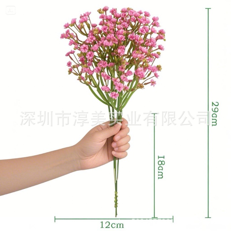 Artificial Gypsophila Flowers (10pc) - Image 7