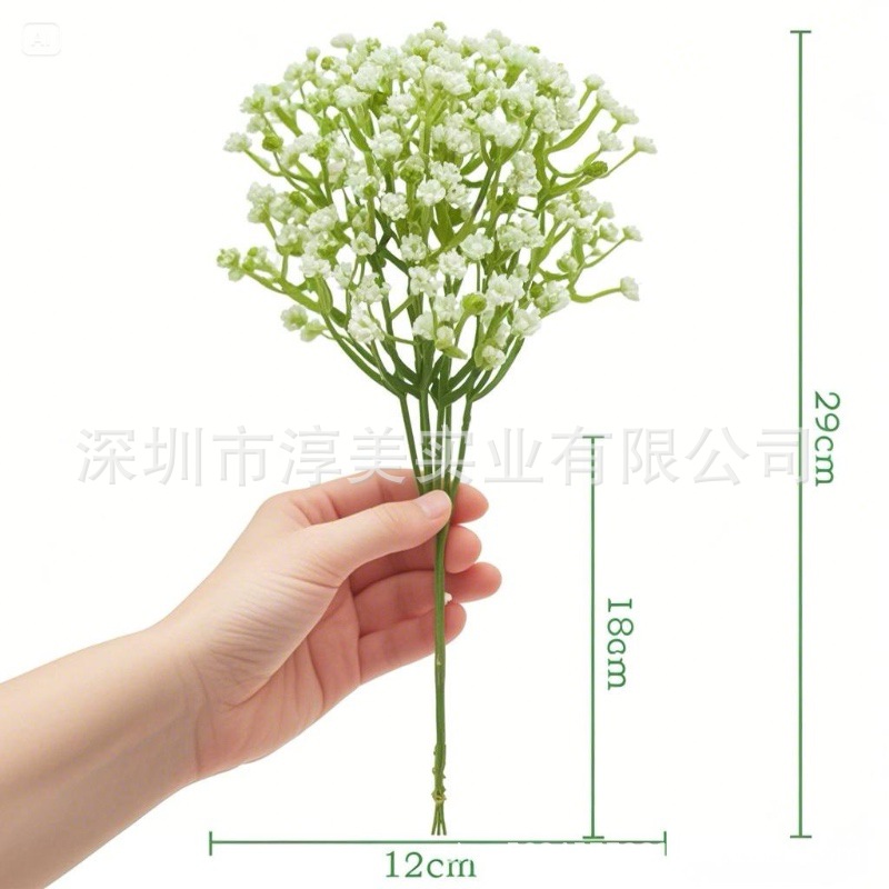 Artificial Gypsophila Flowers (10pc) - Image 6