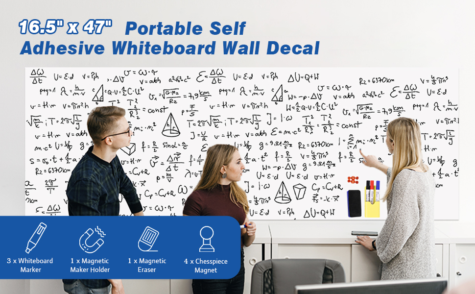 Self Adhesive Whiteboard Sticker (7*4ft) - Image 4