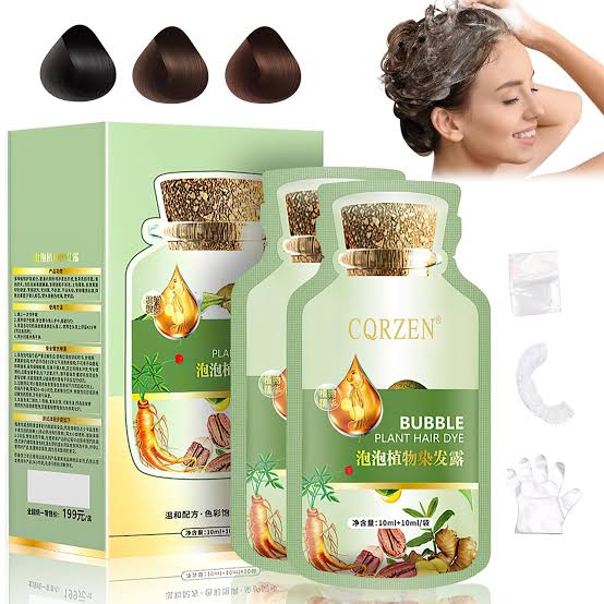 GQRZEN Natural Bubble Plant Hair Dye (30ml)