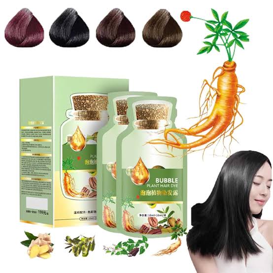 GQRZEN Natural Bubble Plant Hair Dye (30ml) - Image 2