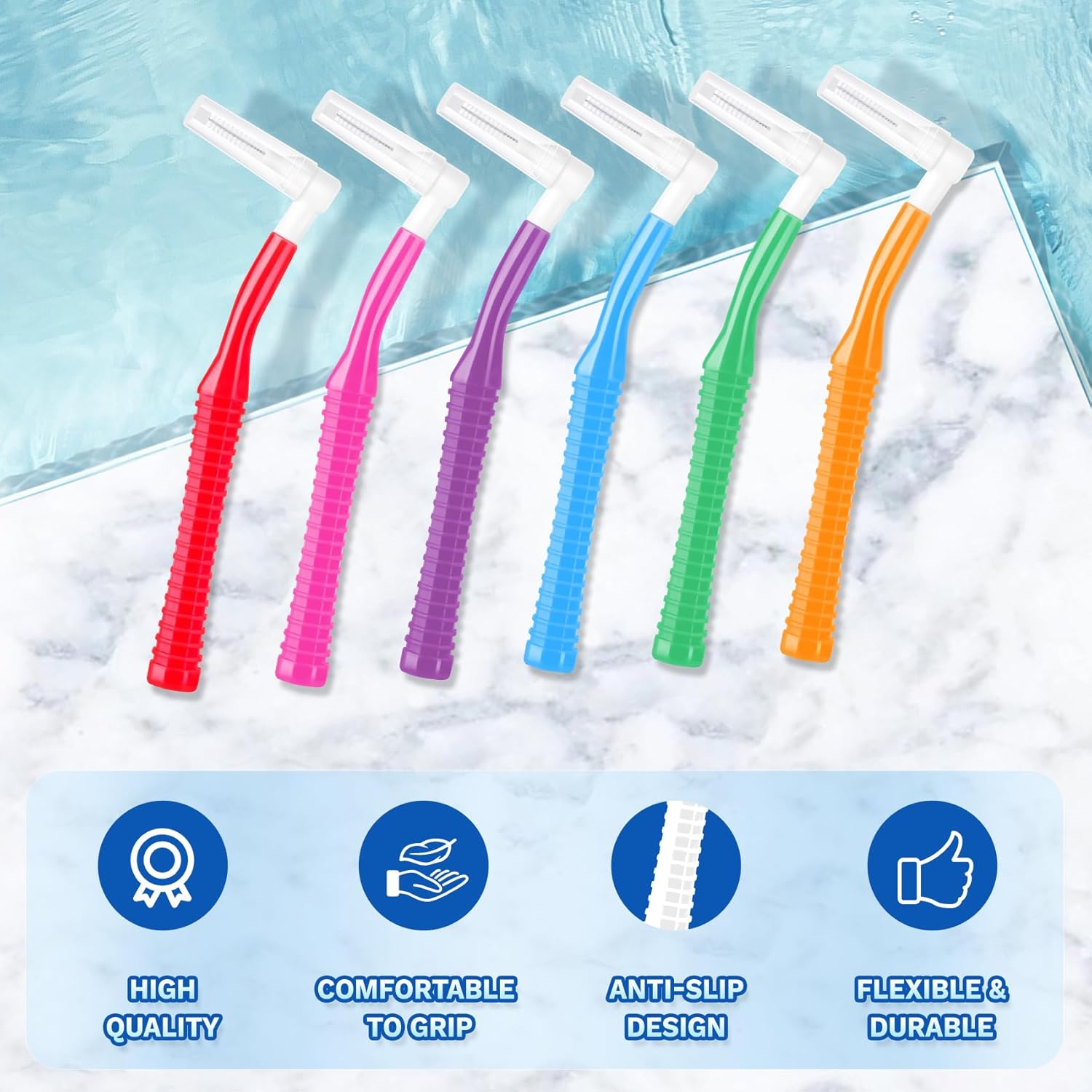 L-shaped Interdental Orthodontic Brush (6 pcs) - Image 2