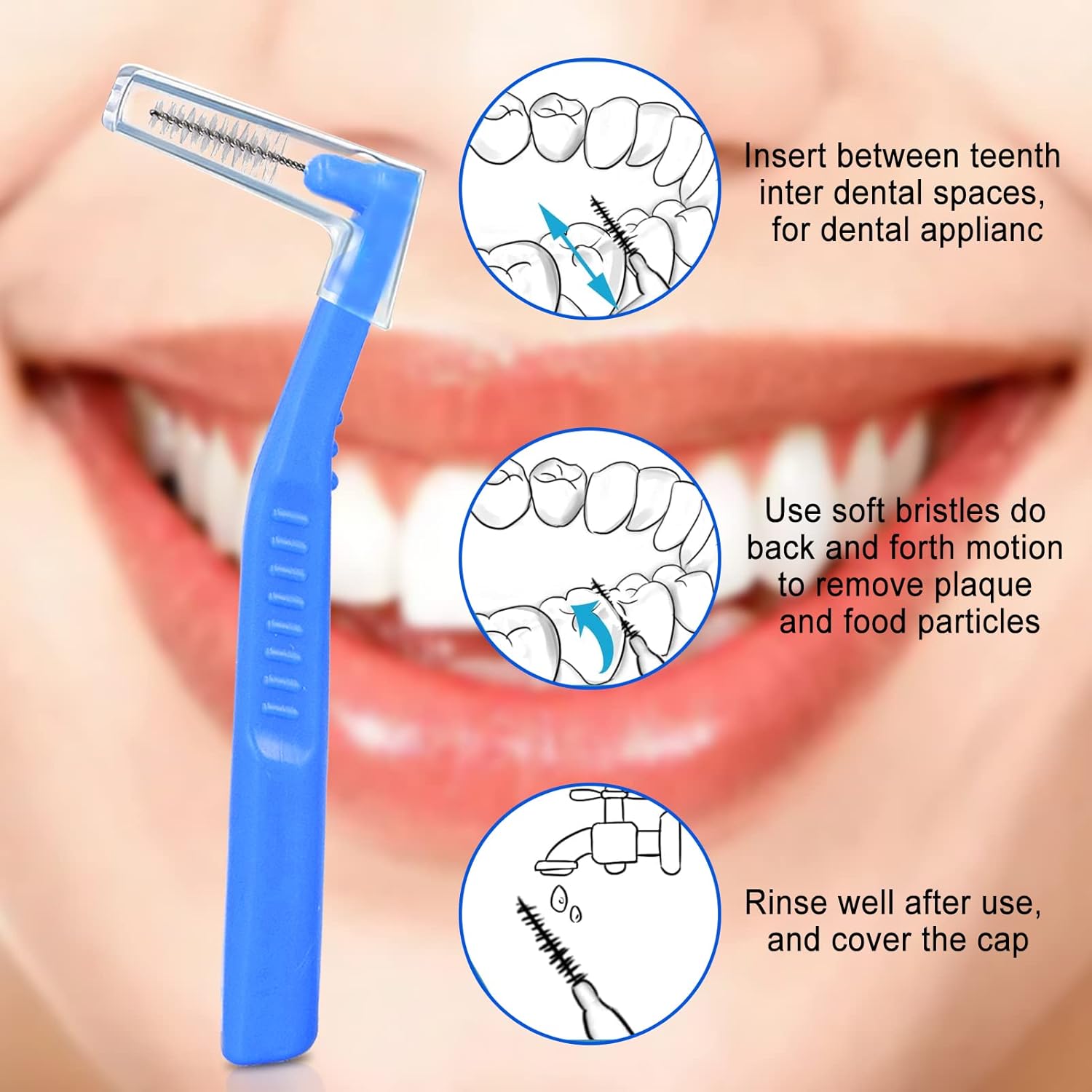 L-shaped Interdental Orthodontic Brush (6 pcs) - Image 5